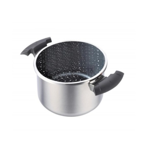 Stainless Steel Pressure Cooker with Marble Interior and Automatic Twist Handle - 4L | 6L | 8L | 10L