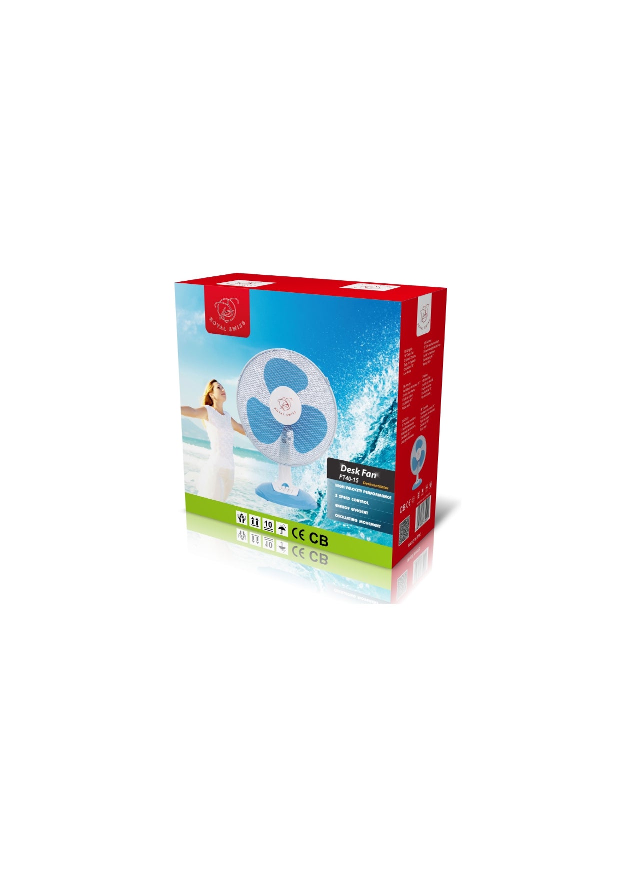 Ventilateur de table en plastique