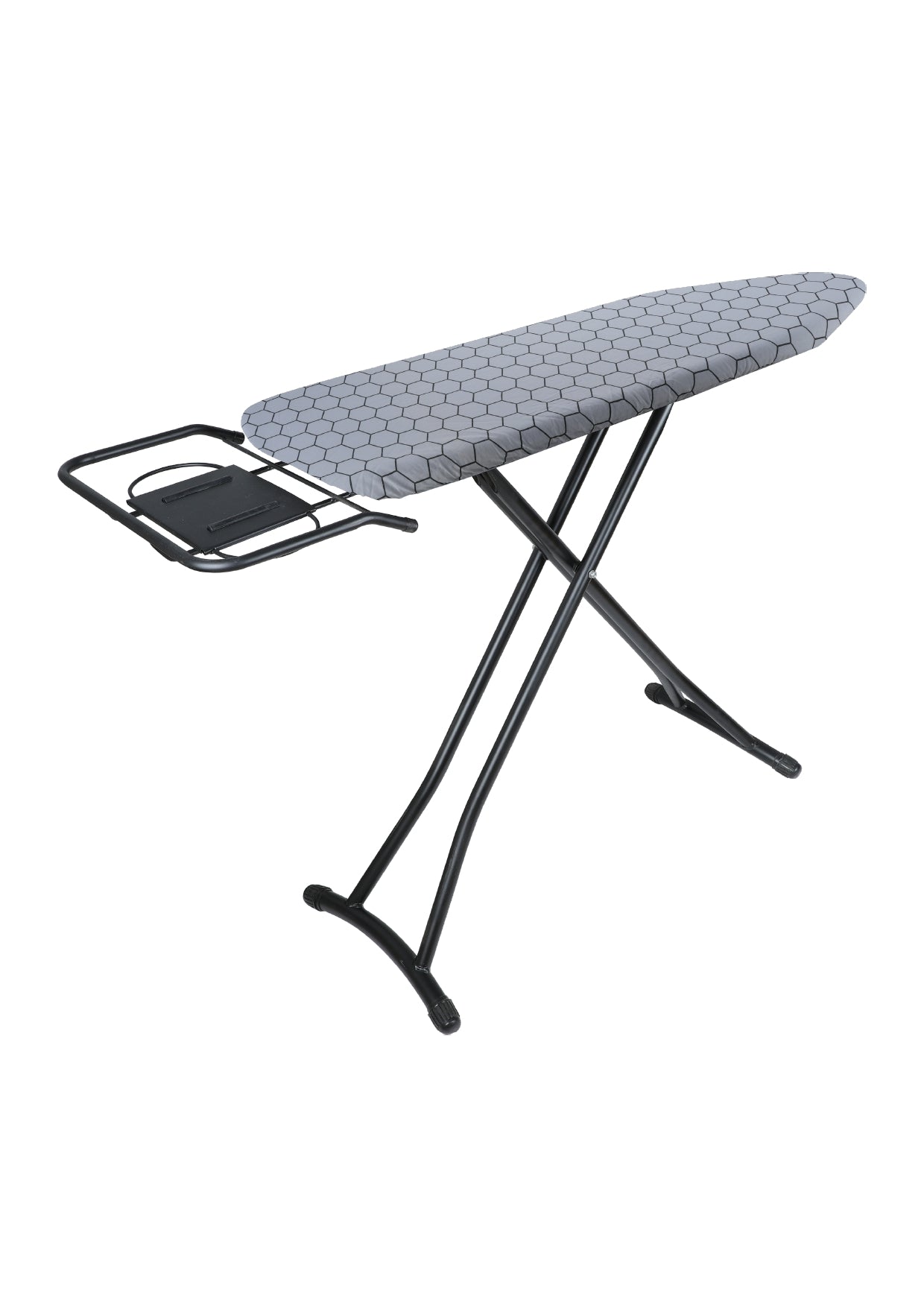 Ironing Board with Retractable Metal Iron Holder