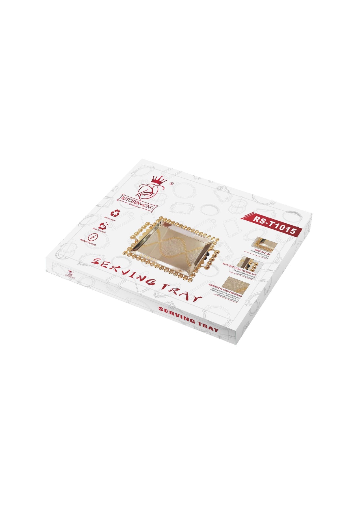 Gold Plated Serving Tray - M | L - RS 1015