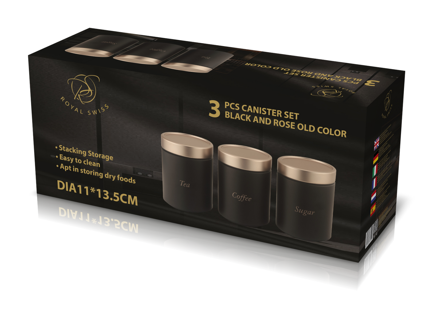 3 Pieces Canister Set