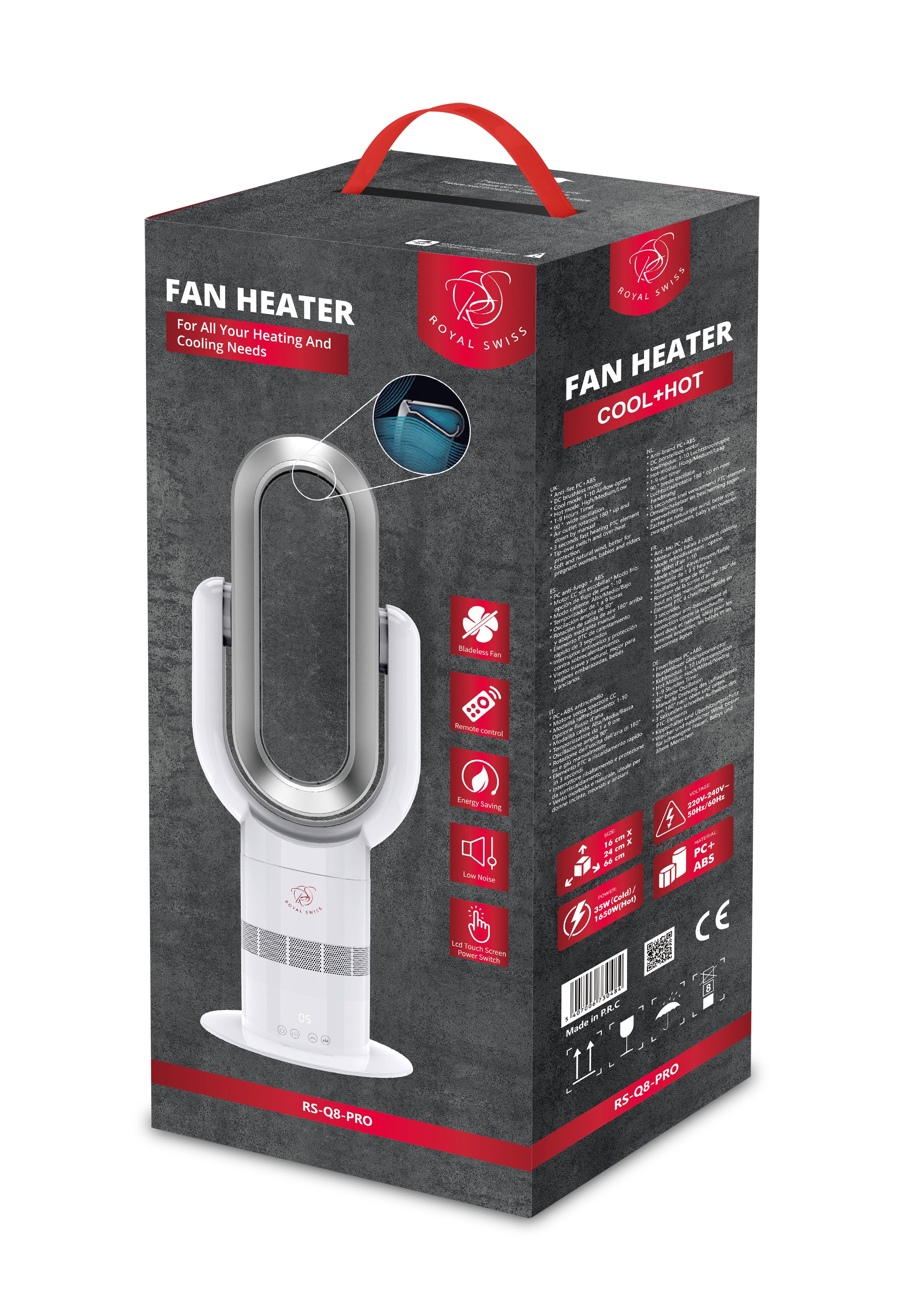 Bladeless Hot & Cool Fan – Royal Swiss