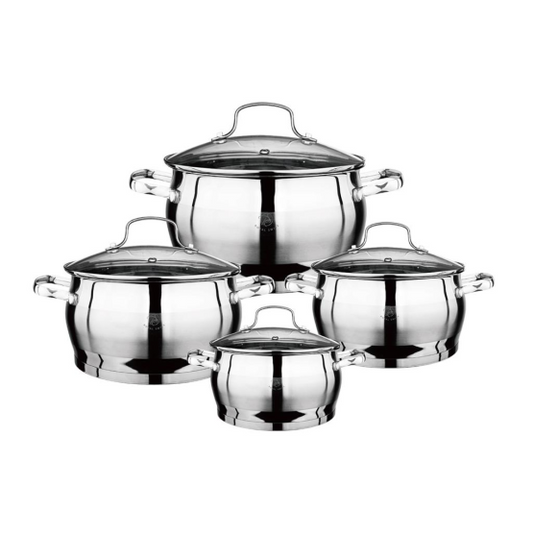 4 Pieces Stainless Steel Apple Shaped Casserole Set