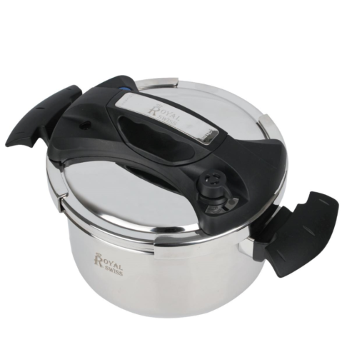 Autocuiseur en acier inoxydable avec intérieur en marbre et poignée à rotation automatique - 4L | 6L | 8L | 10L