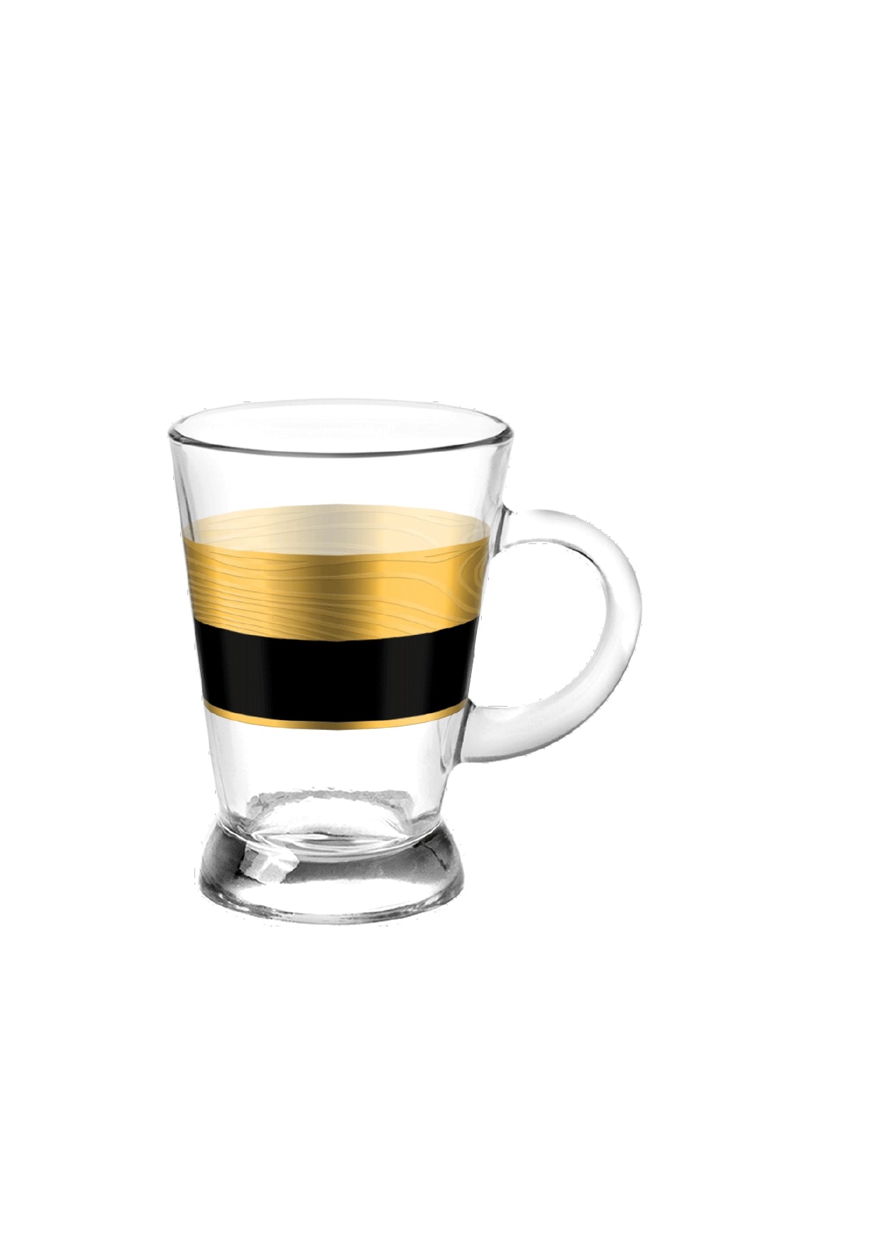 6 Pieces Glass Set with Handle