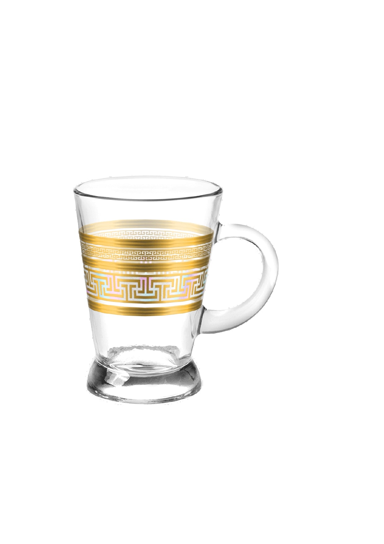 6 Pieces Glass Set with Handle