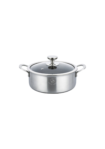 Drielaagse braadpan van roestvrij staal - 20 cm | 24 cm | 28 cm