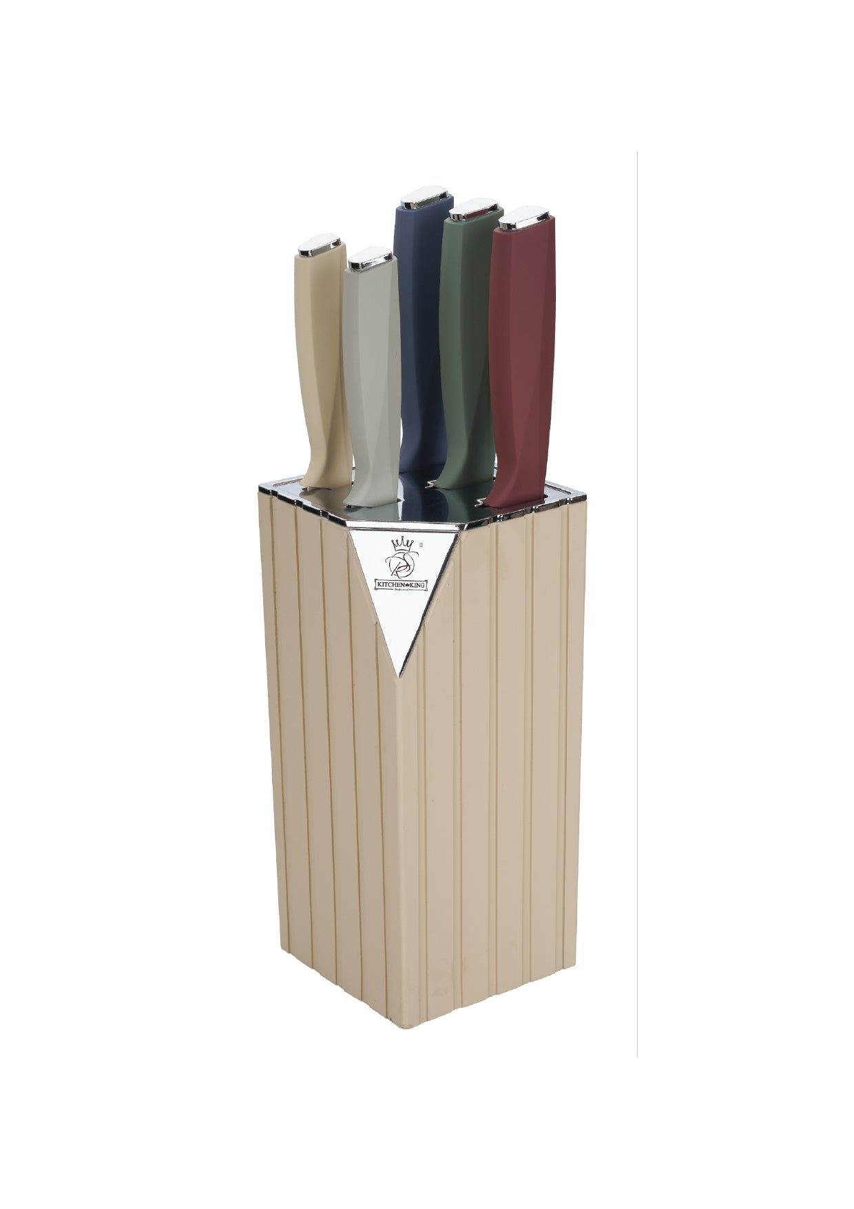 5 Pieces Knife Set - Black | Brown | Multicolour