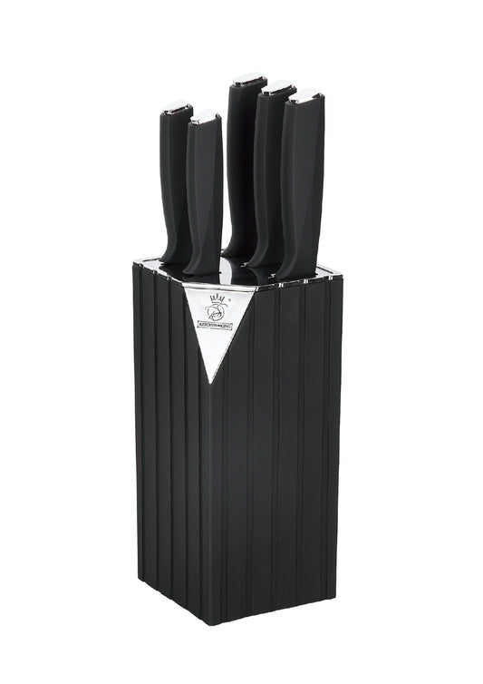 Ensemble de 5 couteaux - Noir | Marron | Multicolore
