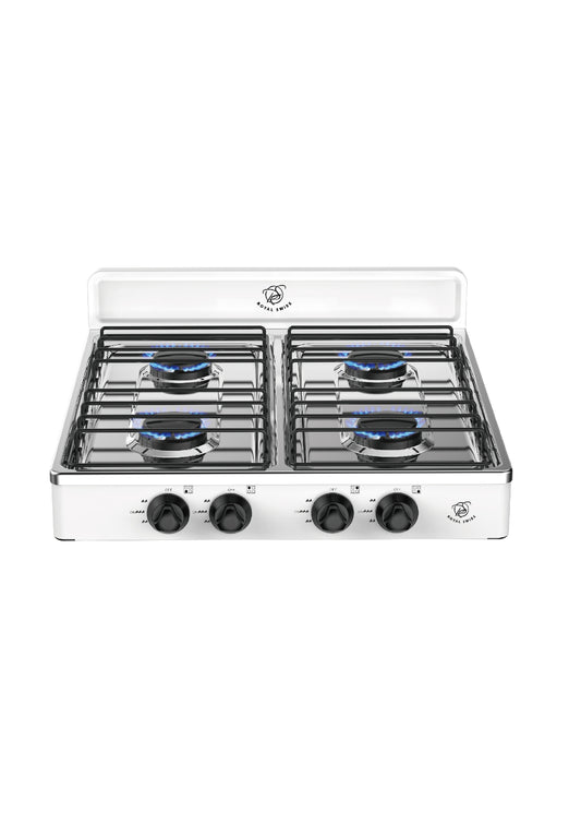 Cuisinière à gaz à 4 têtes avec brûleur et couvercle moulés sous pression 