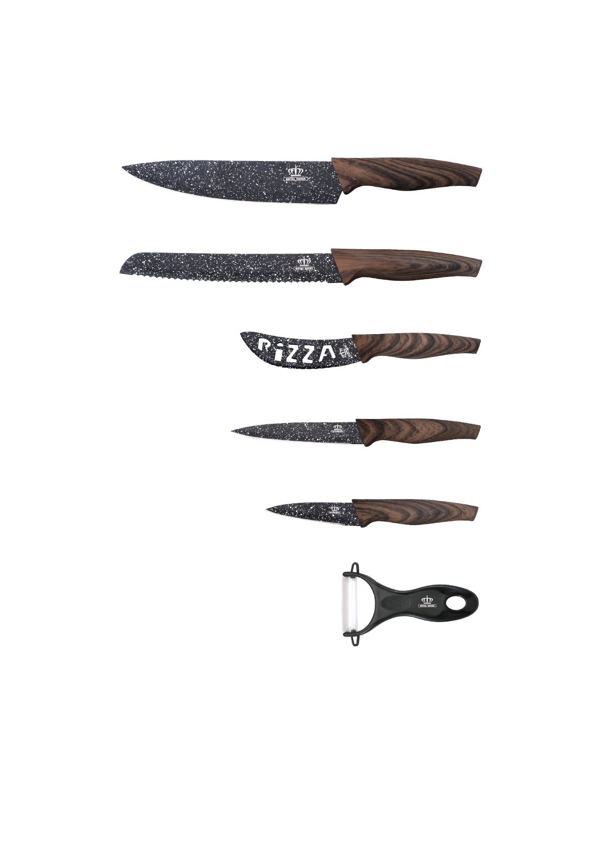 6 Pieces Knife Set - Light | Dark | Black
