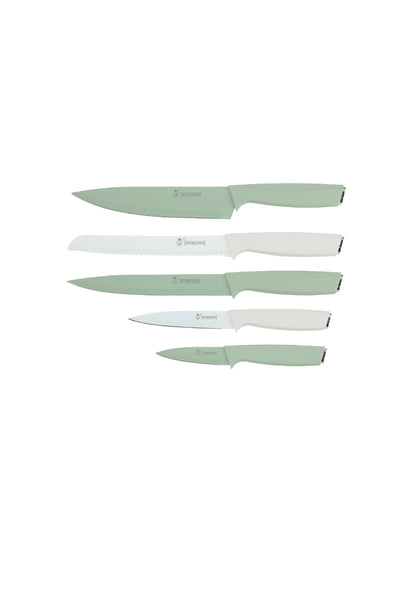 5-delige messenset - Groen | Zwart | Multicolor