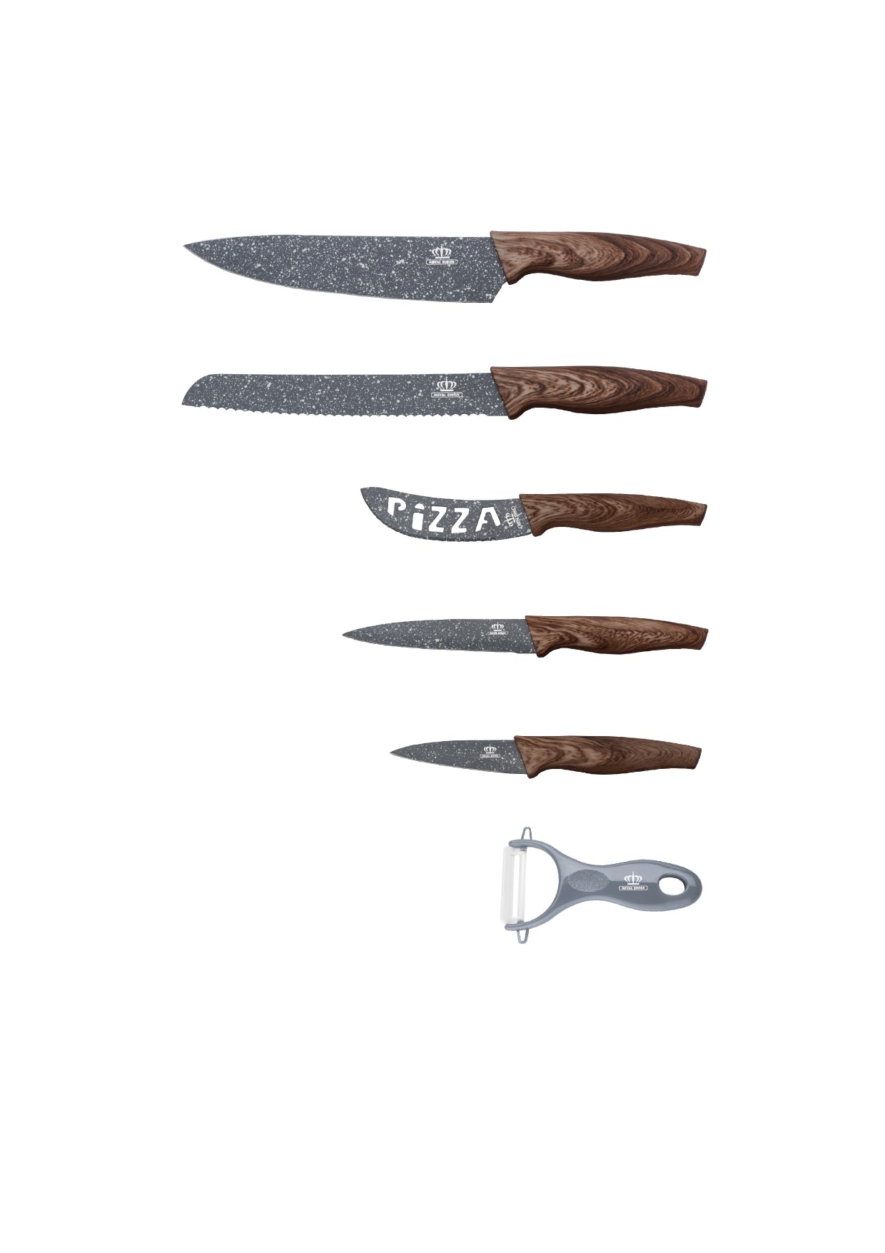 6 Pieces Knife Set - Light | Dark | Black