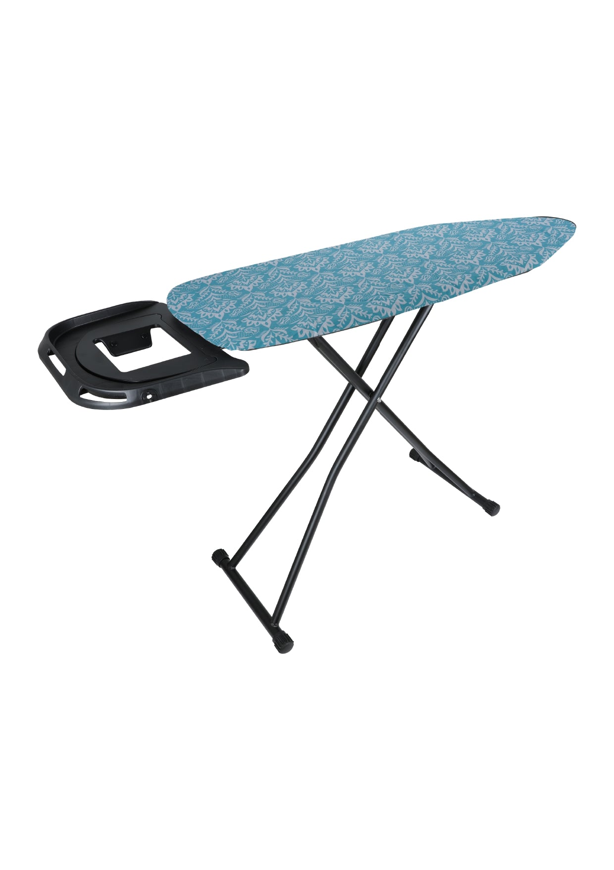 Ironing Board with Retractable Plastic Iron Holder