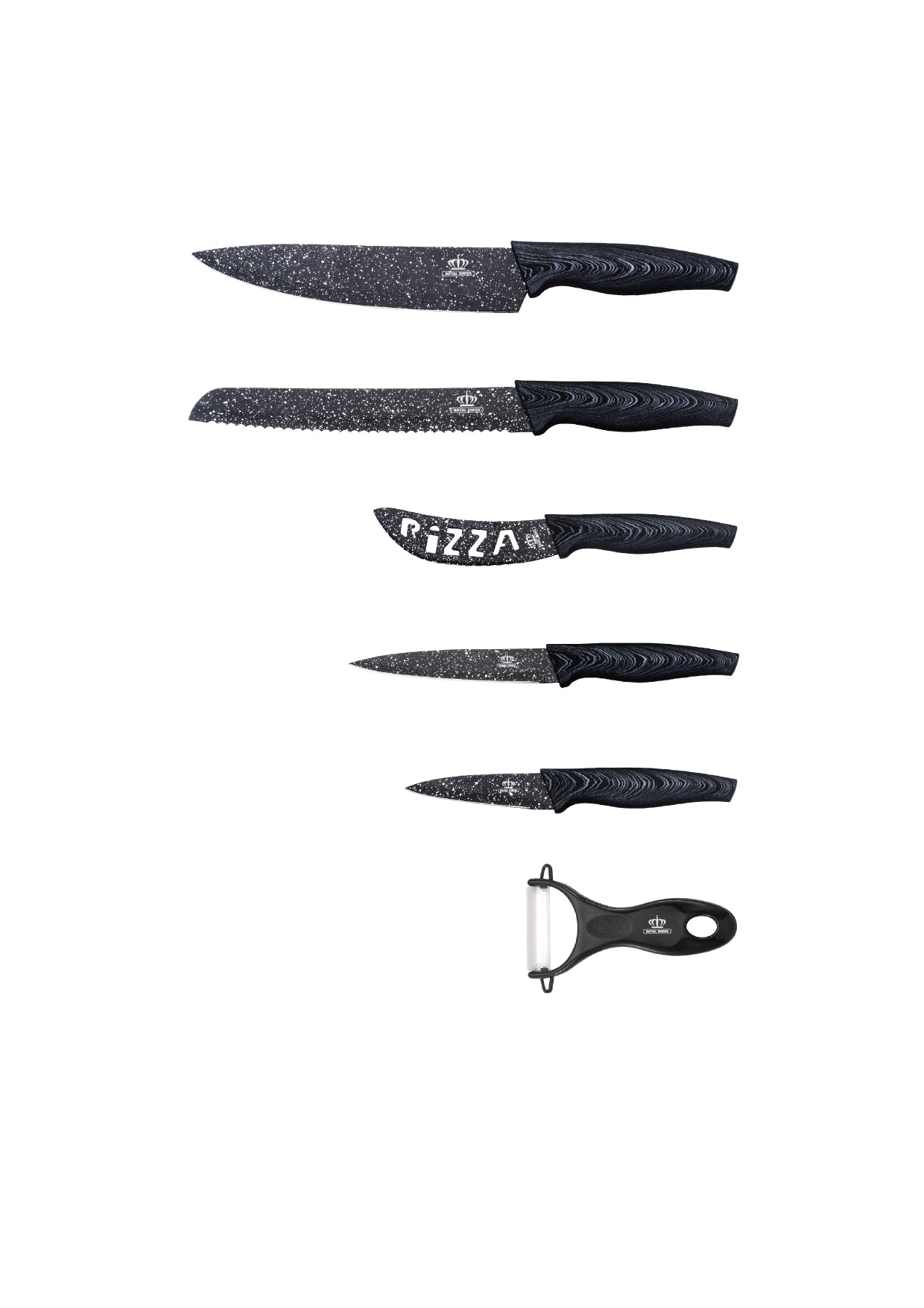 6 Pieces Knife Set - Light | Dark | Black