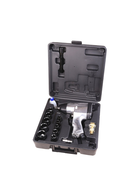 17 Pieces 1/2 Inches Air Impact Wrench Kit