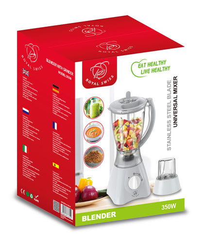 Kunststof blender met beker - Grijs | Groen