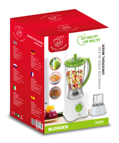 Kunststof blender met beker - Grijs | Groen
