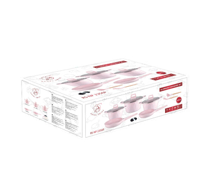 12-delige kookset met keukengerei en ovenwanten - Roze | Beige | Zwart