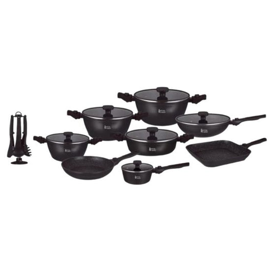 33 Pieces Detachable Cookware Set with 7 Pieces Utensils Set