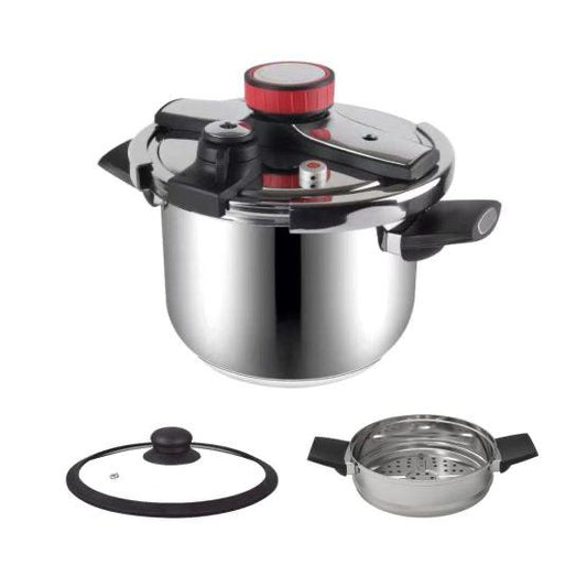 Autocuiseur 2 en 1 en acier inoxydable à ouverture automatique - 4 L | 6 L | 8 L | 10 L